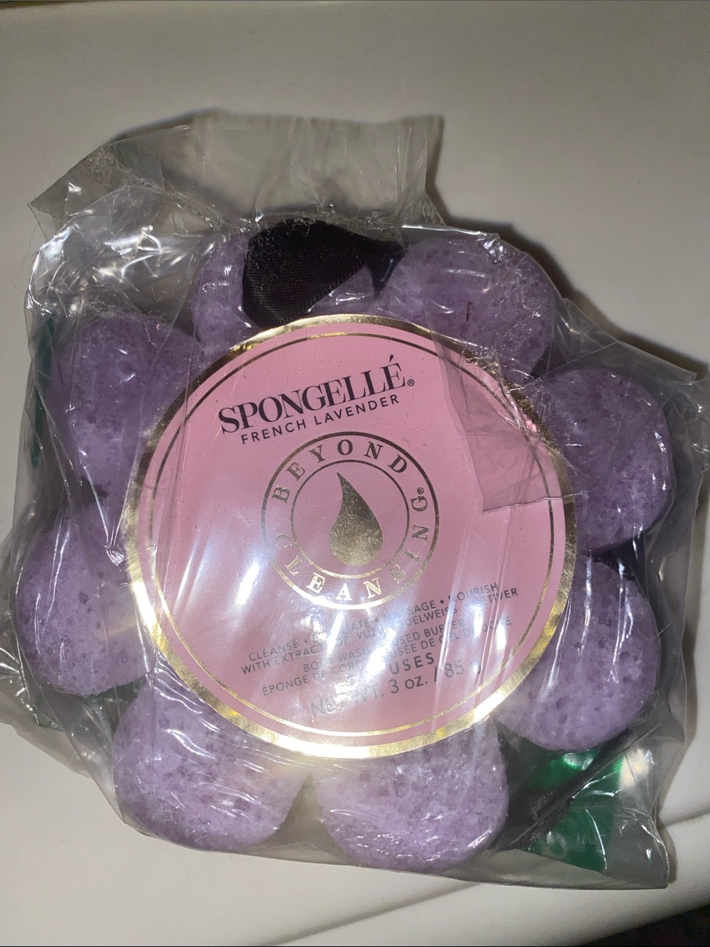 Spongelle French Lavender Bath Blossom - Lavender Purple